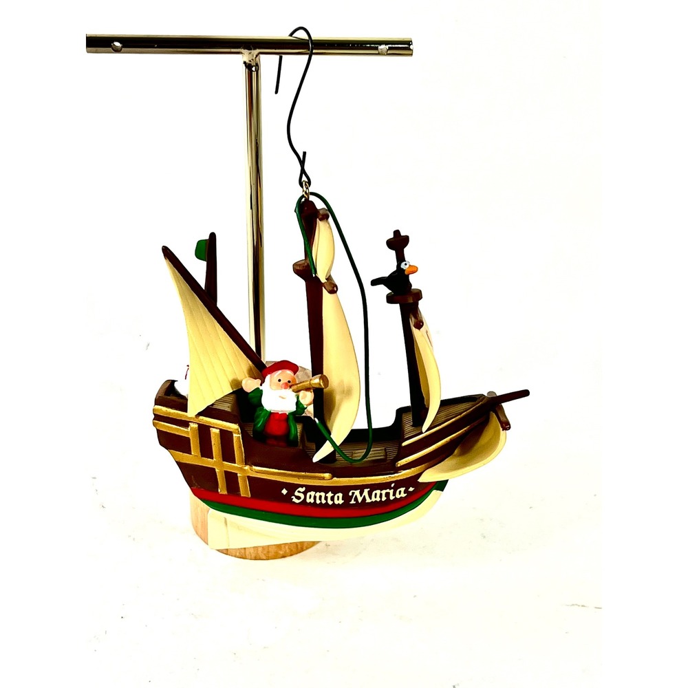 Hallmark Keepsake 1992 Santa Maria 500 Years 1492-1992 Christmas Ornament Ship